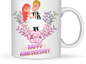 Happy Anniversary Gift – Ceramic Coffee Mug For Couple
