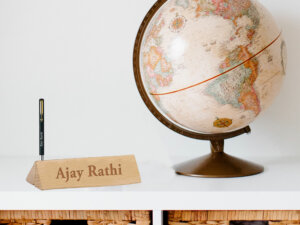 Personalized Wooden Pen Stand With Engraved Parker Pen