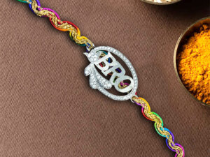 925 Pure Sterling Silver Bro Rakhi with Certificate of Authe...