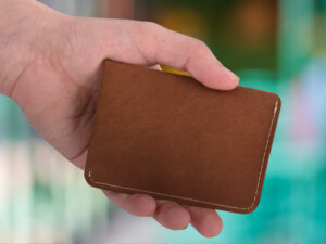 Simplist Leather Card Holder For Men & Women (Brown)
