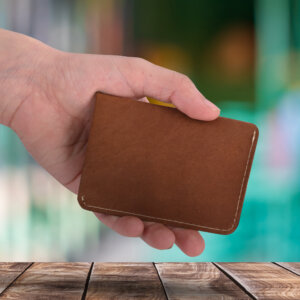 Simplist Leather Card Holder For Men & Women (Brown)