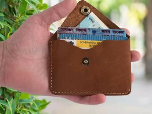 Simplist Leather Card Holder For Men & Women (Brown)