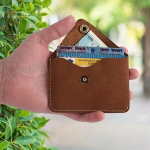 Simplist Leather Card Holder For Men & Women (Brown)