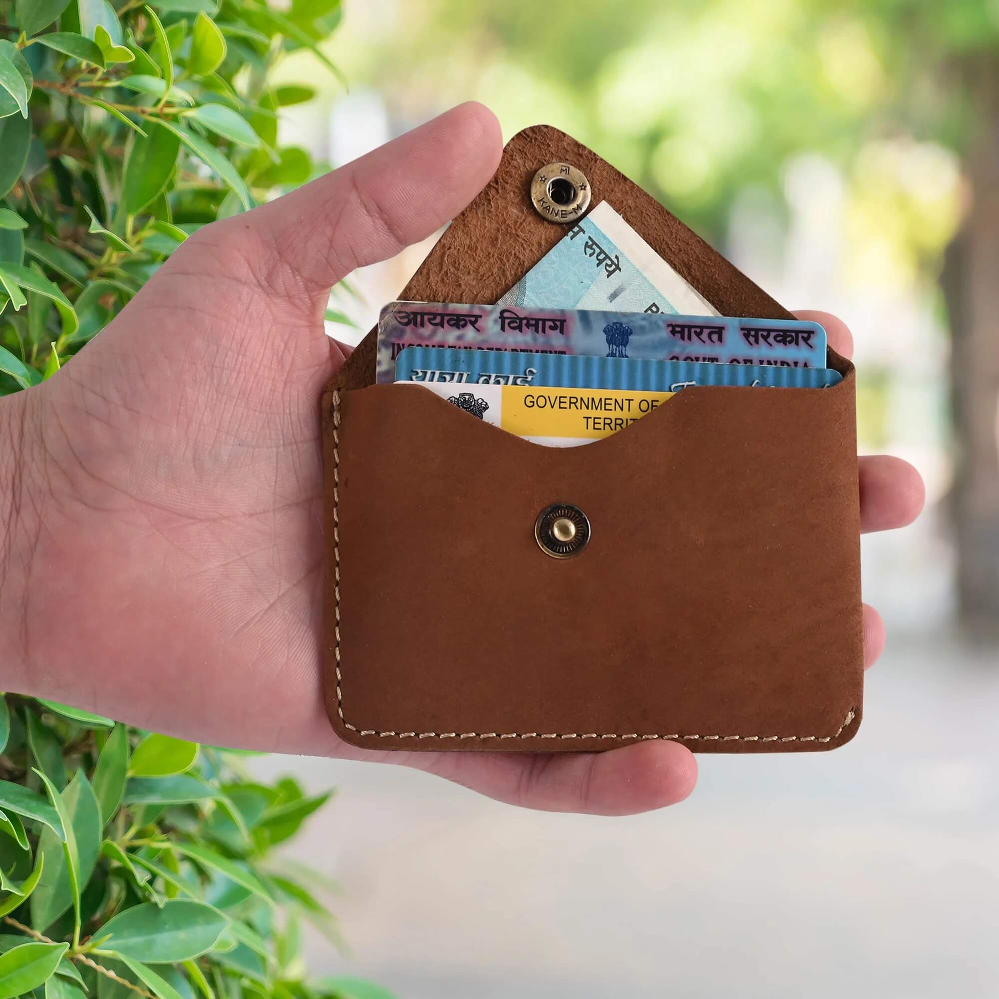 Leather Business & Credit Card Holder / Wallet | Classic Brown