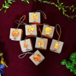 Christmas Or Easter Bauble Hanging Ornaments with LED Light
