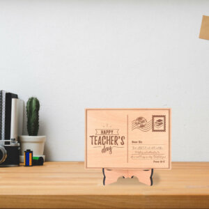 Gift For Teacher – Personalized Wooden Postcard With W...