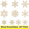 Wood Snowflakes