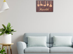 Personalized Wooden Name Frame For New Born Baby With Born D...