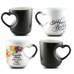 Personalized Heart Handle Coffee Magic Mug Gift With Photo