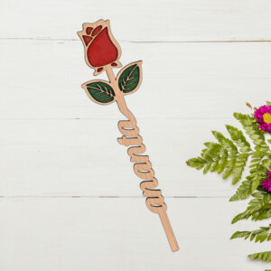 Personalized Gift For Valentine – Wooden Name Ros...