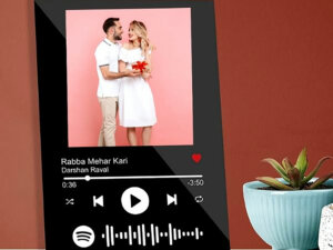 Personalized Colored Spotify Photo Frame With Song Code