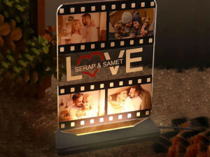 Personalized Love LED Couple Frame With Name And Photo