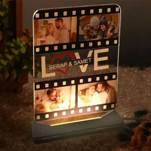 Personalized Love LED Couple Frame With Name And Photo