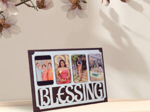 Customized Wooden Table Top Couple Photo Frame Gift