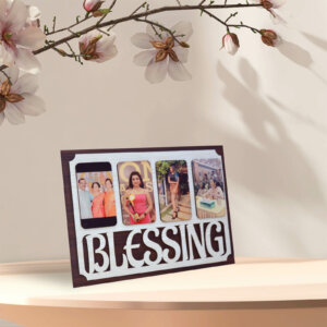 Customized Wooden Table Top Couple Photo Frame Gift