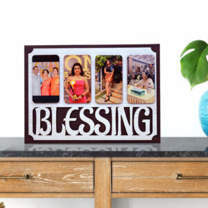 Customized Wooden Table Top Couple Photo Frame Gift