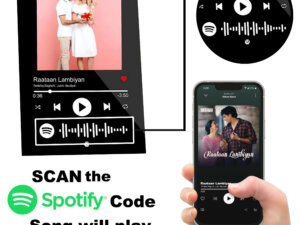 Personalized Colored Spotify Photo Frame With Song Code