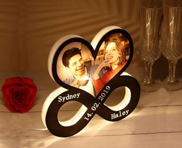 Personalized Infinity Sign Heart