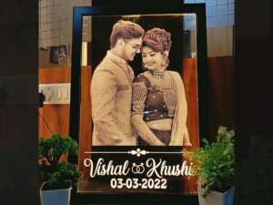 Customized Acrylic LED Big Photo Frame with Message
