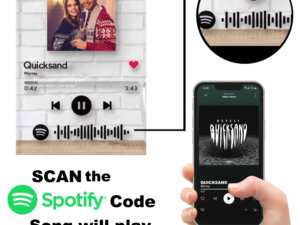 Personalized Acrylic Spotify Plaque With Photo And Scannable...