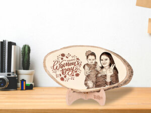Personalized Engraved Natural Wood Photo Plank For Women&#82...