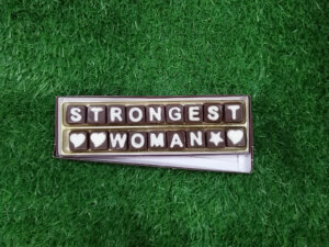 Premium Chocolate Gift With Strongest Woman Text For Women&#...