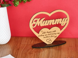 Personalized Wooden Trophy Gift For Mom On Mothers Day