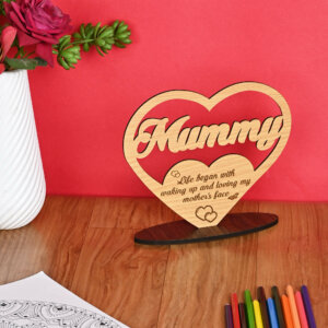 Personalized Wooden Trophy Gift For Mom On Mothers Day