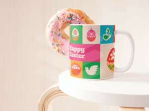 Happy Easter Ceramic Coffee Mug Gifts For Families & Friend