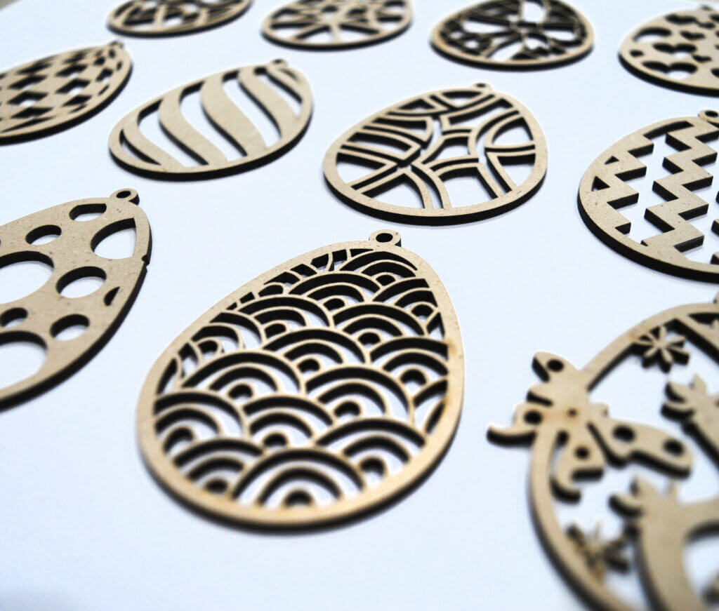 DIY Easter Wooden Egg Ornaments Set of 15 With Colors Incredible Gifts