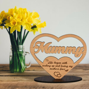 Personalized Wooden Trophy Gift For Mom On Mothers Day