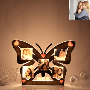 Personalized LED Butterfly Photo Frame For Mom With Photos