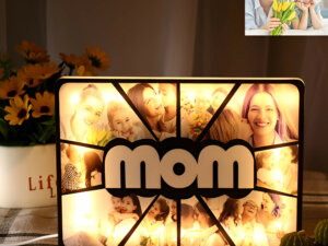 Personalized LED Photo Frame Gift For Mom With 10 Photos