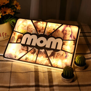 Personalized LED Photo Frame Gift For Mom With 10 Photos