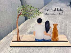 Personalized Printed Colored Acrylic Photo Frame with Text