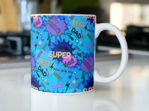 Premium Ceramic Super Dad Coffee Mug Gift For Father’s Day