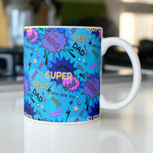 Premium Ceramic Super Dad Coffee Mug Gift For Father’s Day