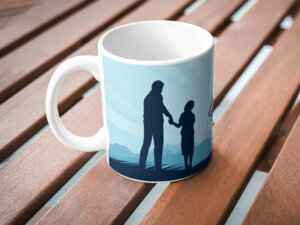 Dad & Son Printed Coffee Mug Gift For Papa On Father’s Day