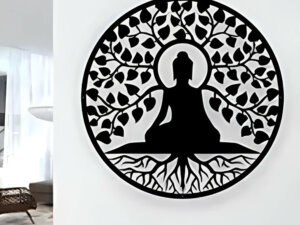 3D Buddha Wall Sticker For Home Art Decor