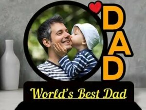 Customized World’s Best Dad Table Top Photo Frame Gift...