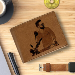 Personalized Croc Men’s Photo Wallet For Birthday Gift