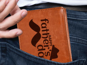 Father’s Day Engraved Premium Wallet Gift For Papa