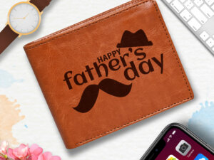Father’s Day Engraved Premium Wallet Gift For Papa