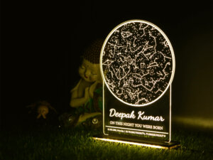 Personalized Birthday Night Sky Star Map LED Lamp Frame With...