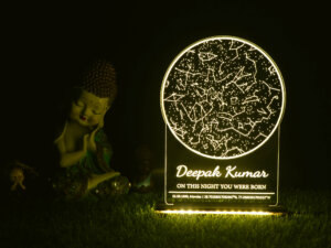 Personalized Birthday Night Sky Star Map LED Lamp Frame With...