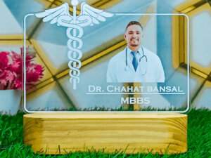 Personalized 3d Illusion Photo Frame Gift For Doctors