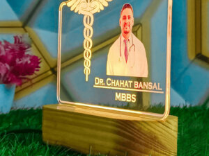 Personalized 3d Illusion Photo Frame Gift For Doctors