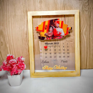 Personalized Anniversary Gift Calendar Acrylic Photo Frame F...