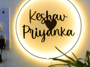 Customized Neon light Wall Decor Frame With Name