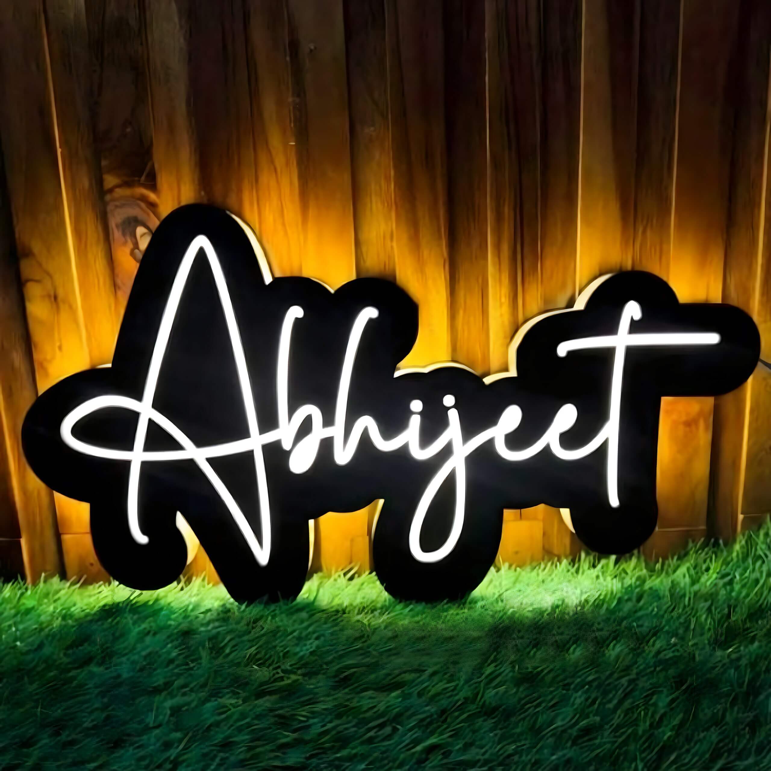 Customized LED Name Sign Board For Wall Decor Incredible Gifts